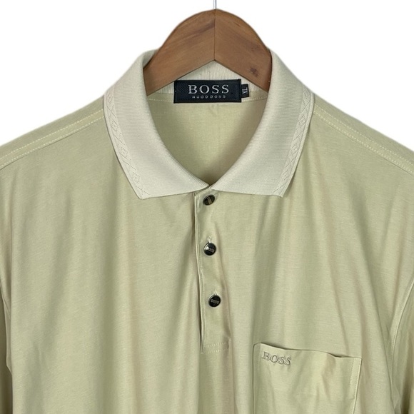 PO435 Men’s BOSS Hugo Boss Designer Performance Short Sleeve Polo Shirt XL - Picture 2 of 3